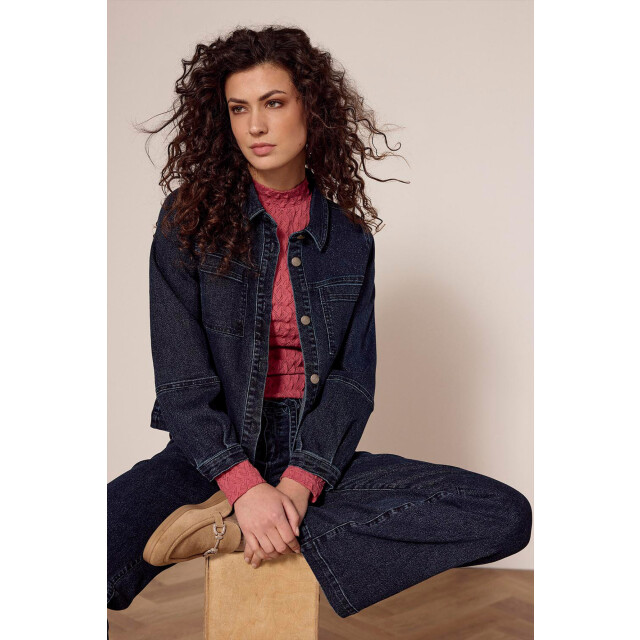 Tramontana Jacket dark blue denim B01-18-801-005033 large