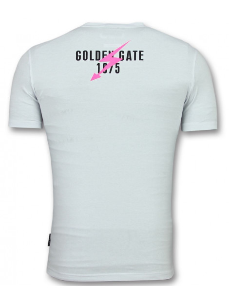 Betere Golden Gate T shirt met doodskop mannen wit YN-62