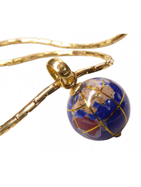 Christian Gouden collier met wereldbol 973CL732-1585JC large
