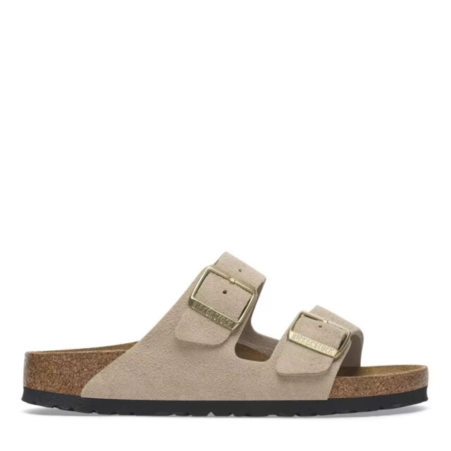 Birkenstock arizona suède sandcast platte sandalen unisex 1029260 large
