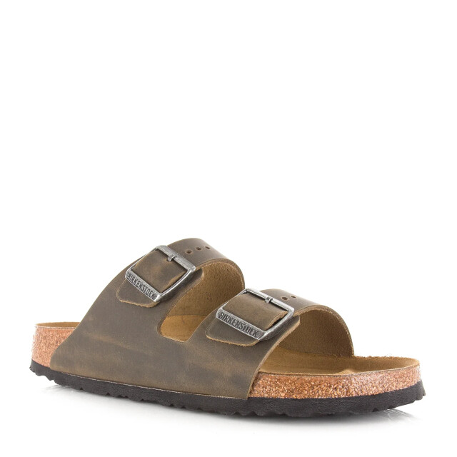 Birkenstock Arizona | faded khaki platte sandalen unisex 1027039 large