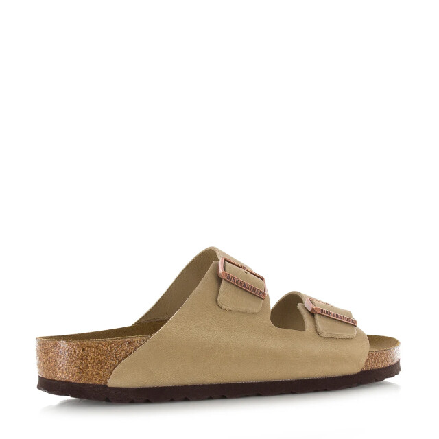Birkenstock Arizona oiled leather tabacco brown platte sandalen unisex 352203 large