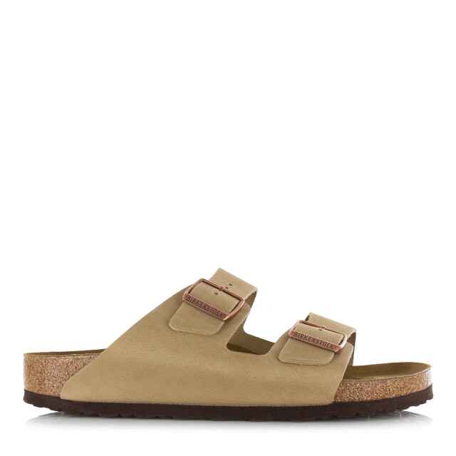 Birkenstock Arizona oiled leather tabacco brown platte sandalen unisex 352203 large