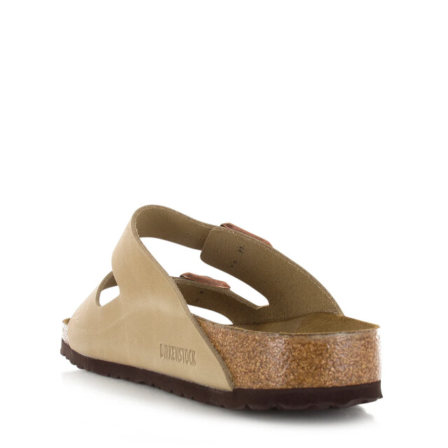Birkenstock Arizona oiled leather tabacco brown platte sandalen unisex 352203 large