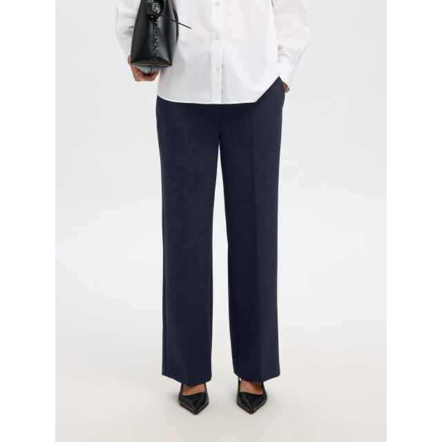 Selected Femme slfrita mw wide pant dark sap mel n 16090234 dark sapphire 06541.240.0056 large