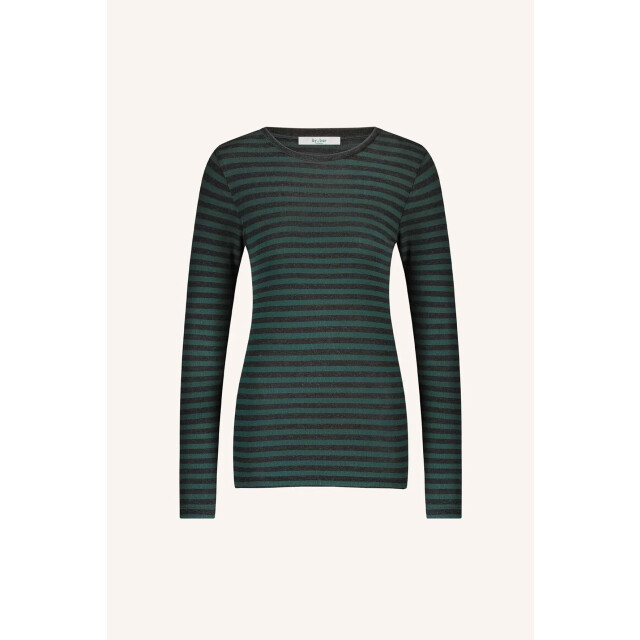 By-Bar Amsterdam 25511018 basic melange stripe top 25511018 Longsleeve melange stripe large