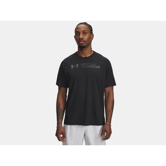 Under Armour ua tech reflective ss-blk training t-shirt korte mouw heren - 073083_990-M large