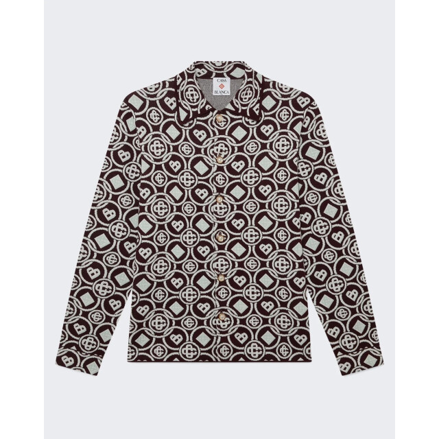 Casablanca Heren monogram shirt M-AW25-KW-1093-01 large