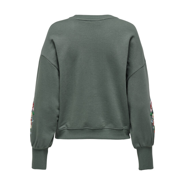 Only Onlbrooke l/s o-neck flower swt noo 15216364 large