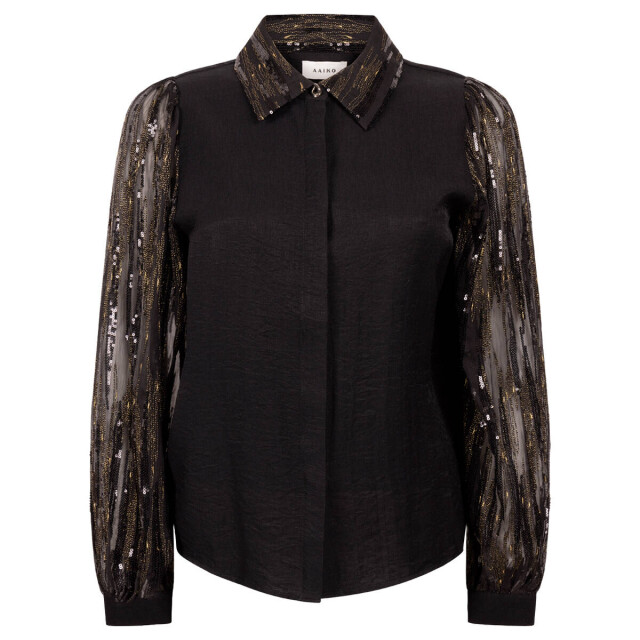 Aaiko Blouse lange mouw pillar paillette Aaiko Blouse lange mouw PILLAR PAILLETTE large