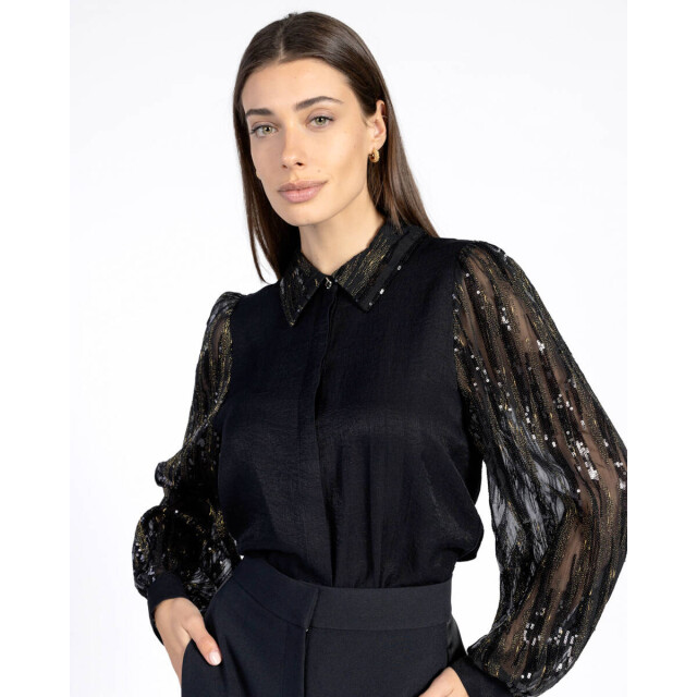 Aaiko Blouse lange mouw pillar paillette Aaiko Blouse lange mouw PILLAR PAILLETTE large