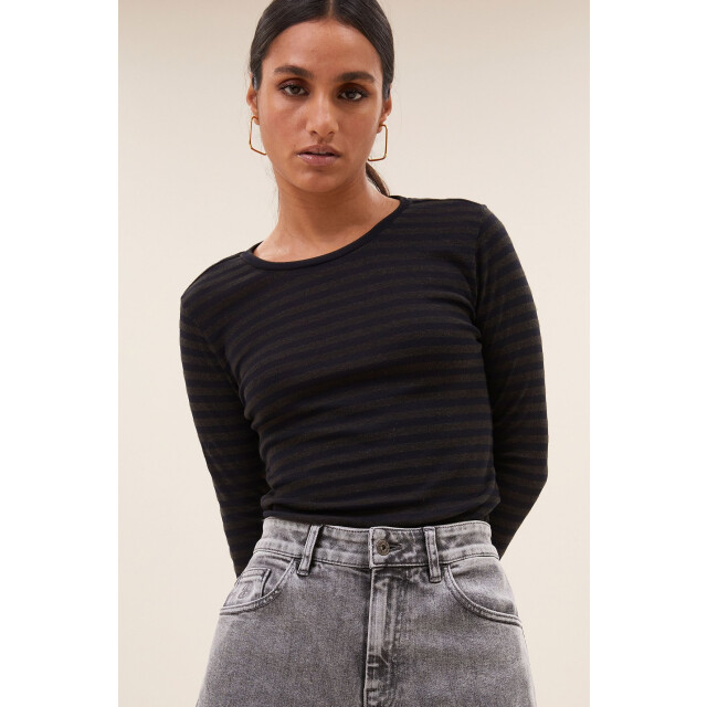 By-Bar Amsterdam 25511018 longsleeve melange stripe 25511018 Longsleeve melange stripe large
