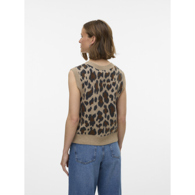 Vero Moda vmleila sl o-neck vest btq 10336933 silver mink 06741.185.0011 large