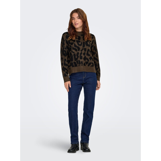 Jacqueline de Yong elanor leo l/s on pullover knt 15357557 slate 06712.991.0183 large