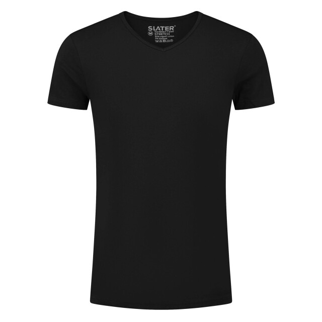 Slater Stretch t-shirt v-hals 2-pack 044474-000-L large