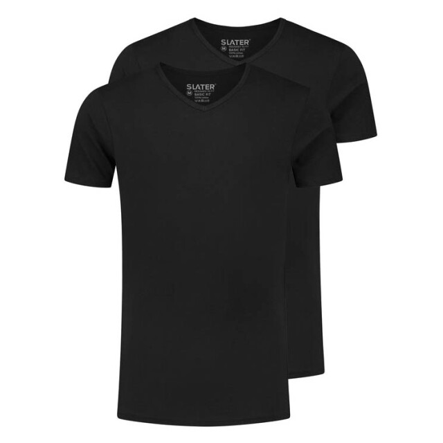 Slater Regular fit t-shirt v-hals 2-pack 044478-000-S large