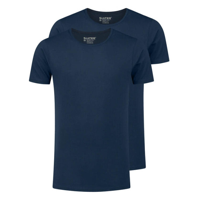 Slater Regular fit t-shirt ronde hals 2-pack 044475-000-S large