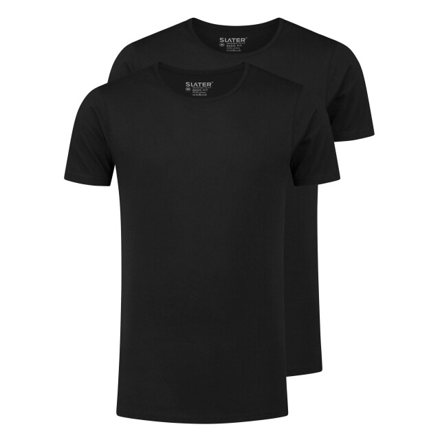 Slater Regular fit t-shirt ronde hals 2-pack 044476-000-M large