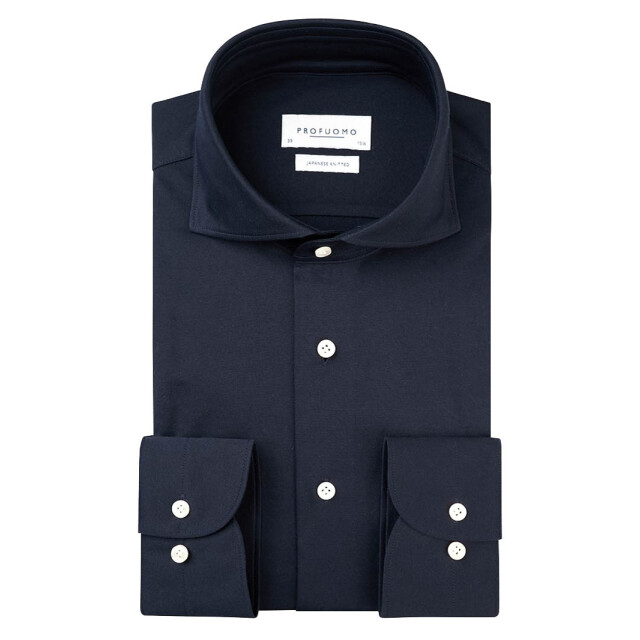 Profuomo Japanese knitted overhemd met lange mouwen 061382-001-44 large