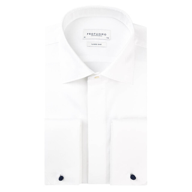 Profuomo Sky blue slim fit smoking overhemd 017973-01-44 large Profuomo Sky blue slim fit smoking overhemd 017973-01-44 large