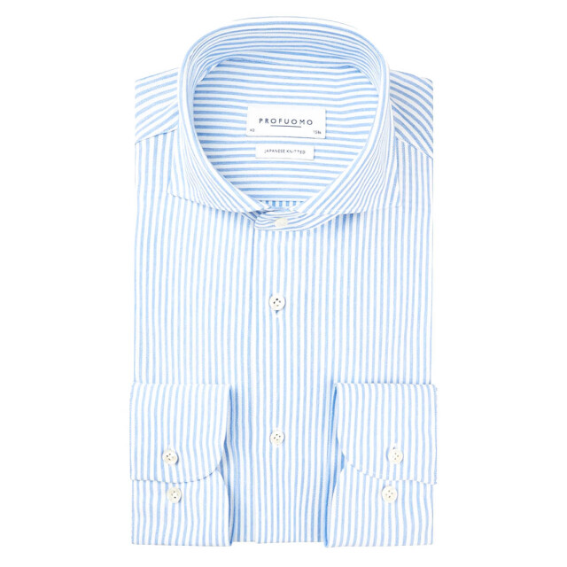 Profuomo Japanese knitted overhemd met lange mouwen 085136-001-43 large