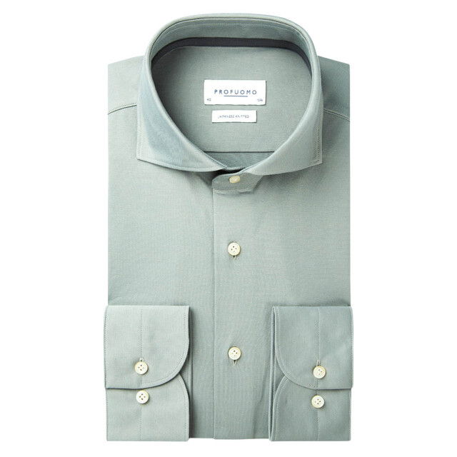 Profuomo Japanese knitted overhemd met lange mouwen 094795-001-45 large