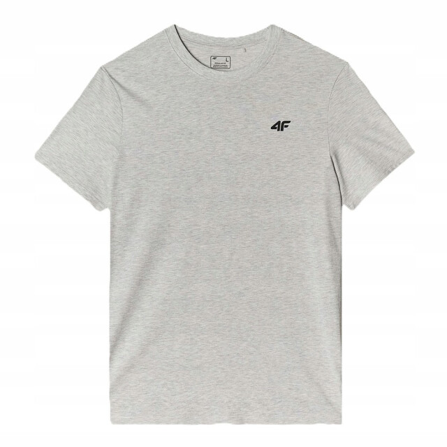 4F Effen normaal t-shirt heren UTPP6445_grey large