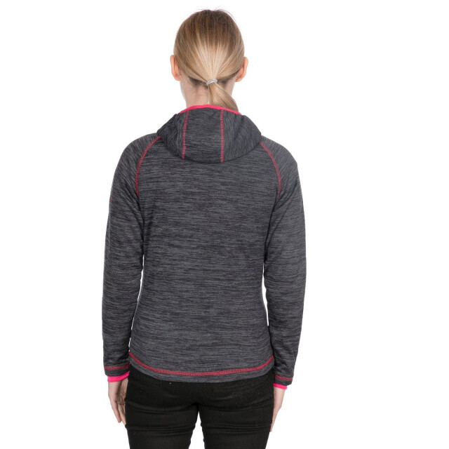 Trespass Vrouwen/dames odelia full zip fleece hoodie UTTP126_blackmarl large