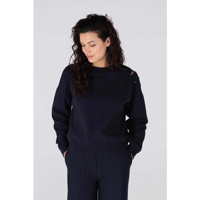 Jansen Amsterdam Gaby sw156 trui dark blue SW156 large