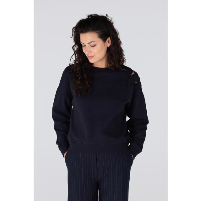 Jansen Amsterdam Gaby sw156 trui dark blue SW156 large