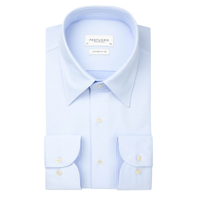 Profuomo Japanese knitted dress shirt 106126-001-44 large
