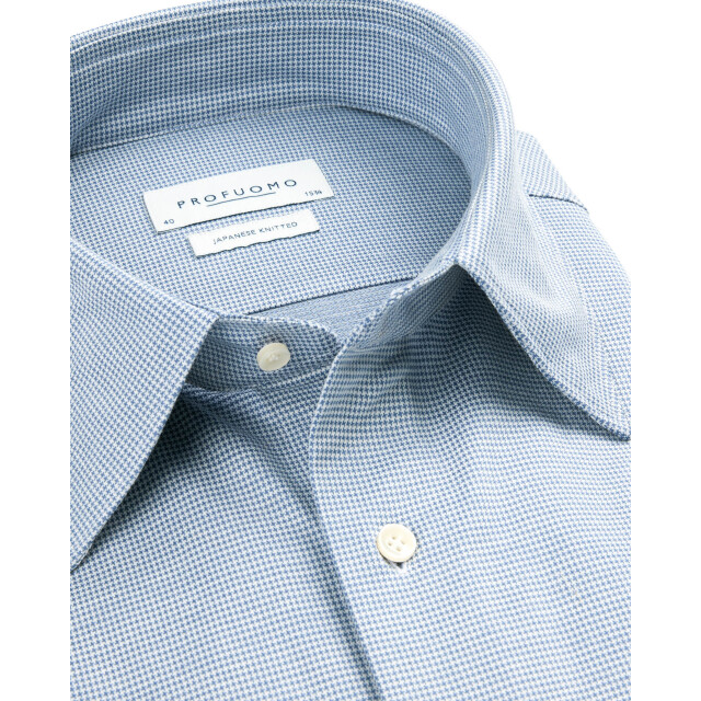 Profuomo Japanese knitted dress shirt 106128-001-45 large Profuomo Japanese knitted dress shirt 106128-001-45 large