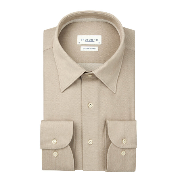 Profuomo Japanese knitted dress shirt 106124-001-38 large