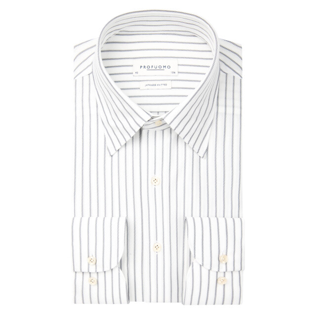 Profuomo Japanese knitted dress shirt 106131-001-38 large
