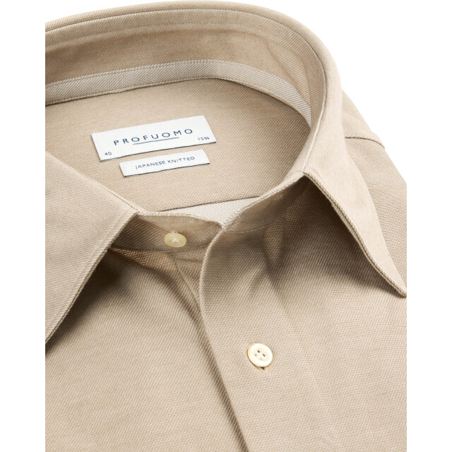 Profuomo Japanese knitted dress shirt 106124-001-38 large