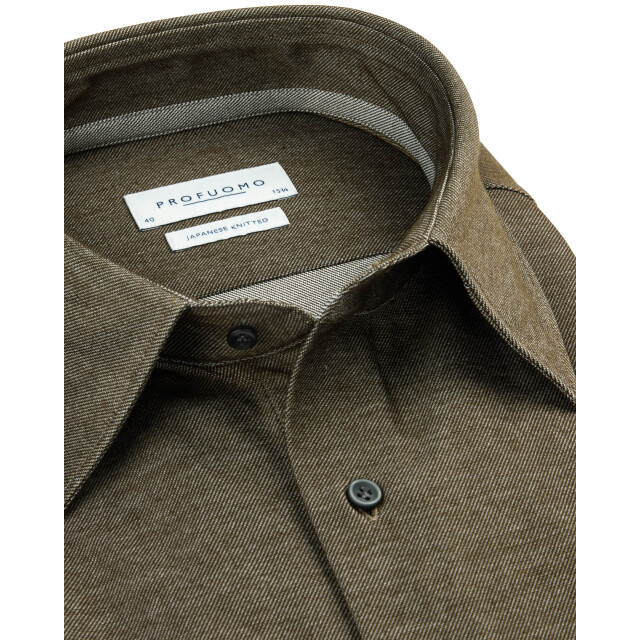 Profuomo Japanese knitted dress shirt 106125-001-45 large Profuomo Japanese knitted dress shirt 106125-001-45 large