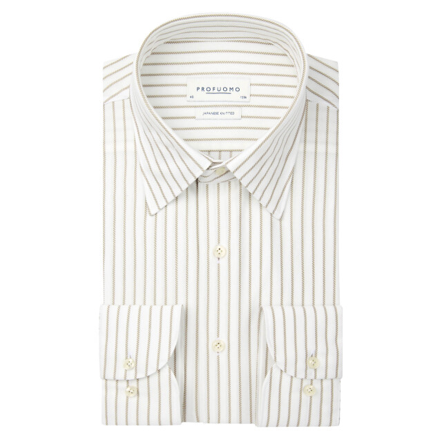 Profuomo Japanese knitted dress shirt 106132-001-38 large
