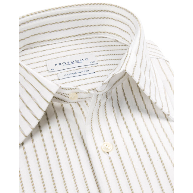 Profuomo Japanese knitted dress shirt 106132-001-38 large