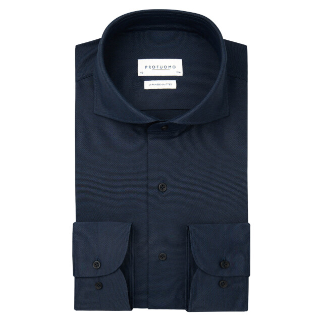 Profuomo Japanese knitted dress shirt 106133-001-45 large Profuomo Japanese knitted dress shirt 106133-001-45 large