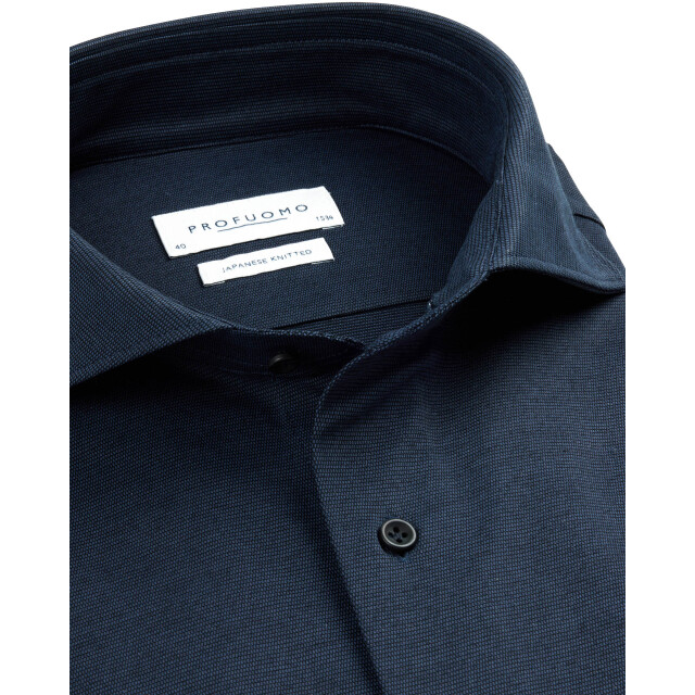 Profuomo Japanese knitted dress shirt 106133-001-45 large Profuomo Japanese knitted dress shirt 106133-001-45 large