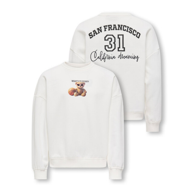 Only Kogbila ls ovz bear o-neck swt noos off-white 2209.02.0009 large