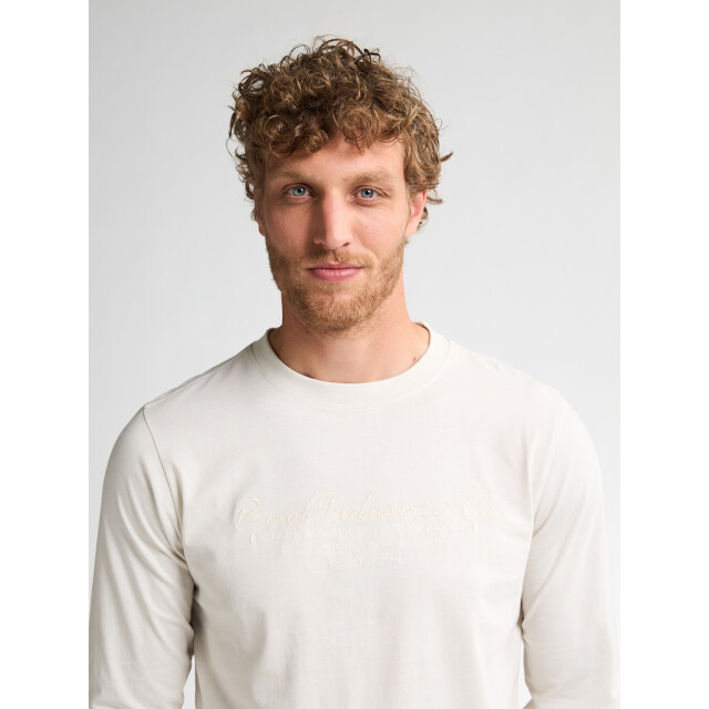 Petrol Industries Men t-shirt ls classic print off-white 5329.02.0009 large