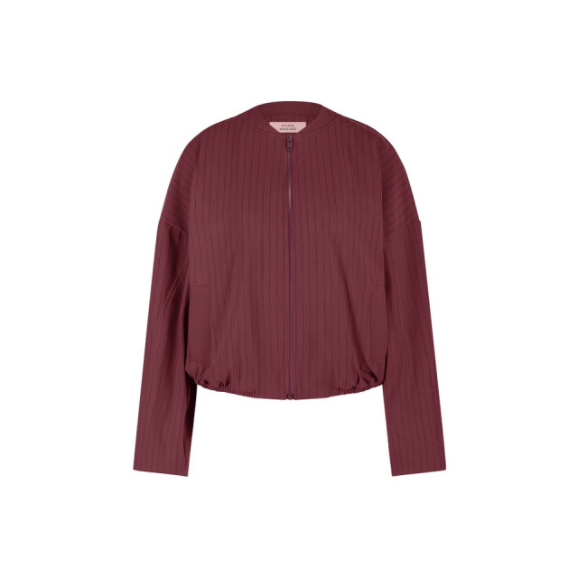 Studio Anneloes Storm stripe bomber jacket bordeaux 4279.47.0016 large