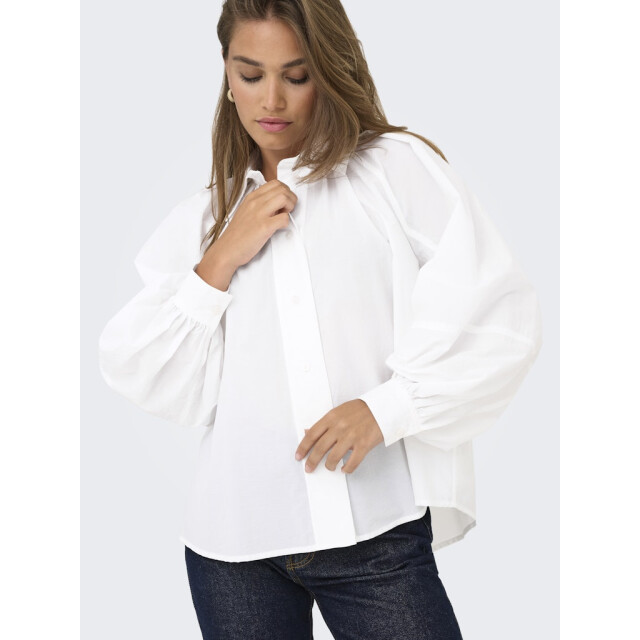 Only Onlriver ls shirt ox wvn off-white 4309.02.0033 large