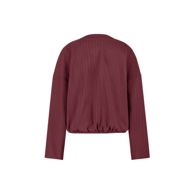 Studio Anneloes Storm stripe bomber jacket bordeaux 4279.47.0016 large