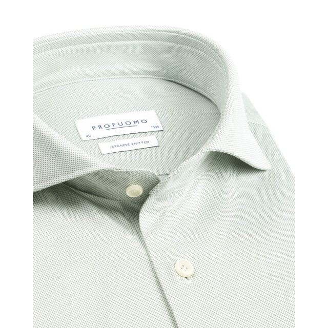 Profuomo Japanese knitted overhemd met lange mouwen 102031-001-45 large