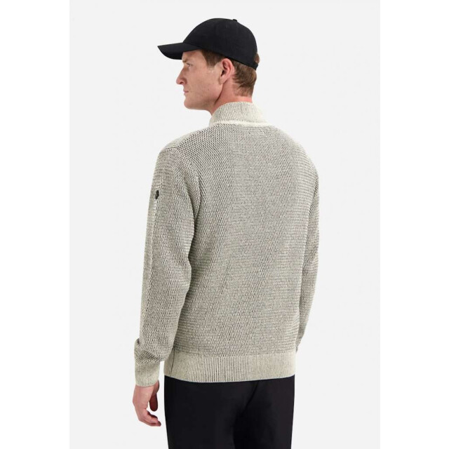 No Excess Pullover half zipper 2 coloured mel stone 29230904SN-014 large