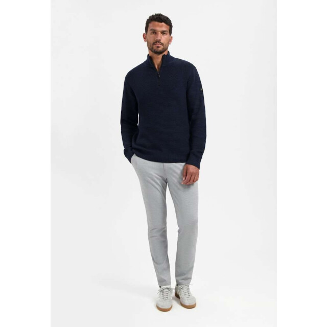 No Excess Pullover half zipper 2 coloured mel night 29230904SN-078 large