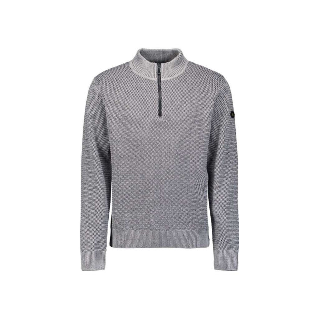 No Excess Pullover half zipper 2 coloured mel grey melange 29230904SN-102 large