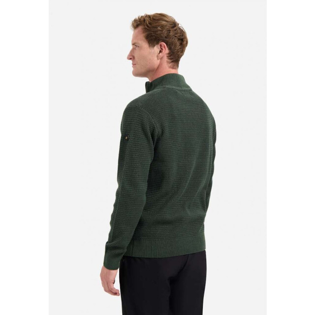 No Excess Pullover half zipper 2 coloured mel dark green 29230904SN-052 large
